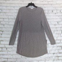 J. Jill Tunic Top Womens Petite XS Long Sleeve Side Slit Stretch Gray Pullover - $24.99