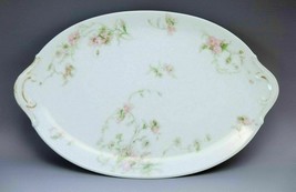 GDA Ch Field Haviland Limoges France Platter Porcelain Pink Flowers Vanity Tray - £19.75 GBP