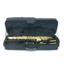 **CASE ONLY** Straight Soprano Saxophone Case/Backpack/Shoulder Straps/Handles - £35.96 GBP