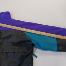 Vtg 80's Columbia Gizzmo Women's Black/Purple Nylon Full Zip Parka Jacket Large image 10