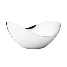 Bloom by Georg Jensen Stainless Steel Tall Mirror Bowl Medium - New - £92.42 GBP