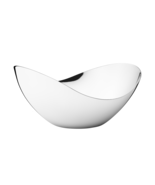 Bloom by Georg Jensen Stainless Steel Tall Mirror Bowl Medium - New - £92.70 GBP