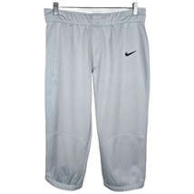 Womens Softball Knickers Medium Gray Capri Pants Nike  - £17.22 GBP