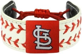 MLB St. Louis Cardinals White 2 Seamer w/Red Stitching Team Baseball Bracelet - £20.28 GBP
