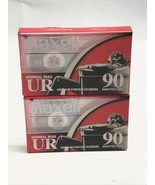 MAXELL UR90 AUDIO CASSETTE HIGH BIAS IEC TYPE I SEALED LOT OF 2 LG - $14.88 CAD
