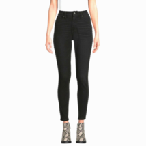 Time &amp; Tru Women&#39;s High Rise Curvy Skinny Jeans Size 12 Black Denim New ... - $26.99