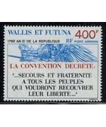 Wallis &amp; Futuna SC # c174 MNH Second Year First French Republic Air (1993) - £4.34 GBP