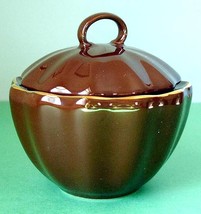 Kate Spade Gwinnett Lane Covered Round Sugar Bowl Choco Brown New Boxed - £22.92 GBP