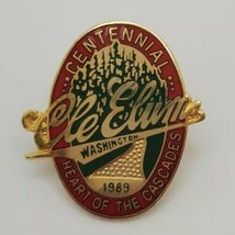 Cle Elum Washington Centennial 1889-1989 Collectible Pin &quot;Heart of the C... - £15.09 GBP