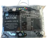 SNUGGLE NATION Kid&#39;s 2 IN I CONVERTIBLE SLEEPING BAG w/Plush Eye Mask fo... - £26.10 GBP