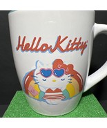 HELLO KITTY Sanrio Oversized Ceramic Mug 25 Oz Summer Theme Pastel - $15.42