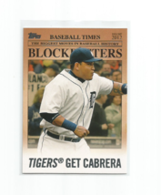 Miguel Cabrera (Detroit Tigers) 2012 Topps Blockbusters Insert Card #BB-8 - £3.92 GBP