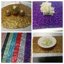 SEQUINS CENTERPIECE SQUARES, Rounds, Placemats, Colors,  Sequin  Square,... - $9.25