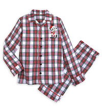 Disney Store Mickey Mouse Holiday Plaid PJ Set for Boys Sz 4 NWT - £19.35 GBP