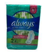 Always Ultra Thin Pads with Flexi-Wings Fresh Scent, Size 2 Long Super 4... - $17.19 CAD