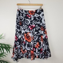 Chico&#39;s | Whimsical Flowy Floral A-Line Silk Skirt, Chico&#39;s size 0 or sm... - £16.74 GBP