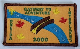 2000 Oneida Interlakes Gateway To Adventure Canada Boy Scouts Sew On Patch Scout - £10.18 GBP