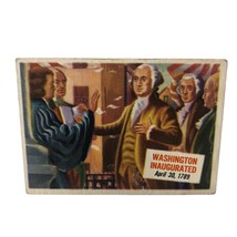 VTG 1954 Topps Scoop George Washington Inaugurated # 51 Card United States - £29.21 GBP