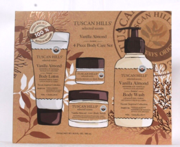 Tuscan Hills Selected Scents Vanilla Almond 4 Piece Body Care Collection