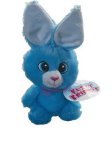 FUZZY FRIENDS Plush Stuffed Blue Bunny, Animal Soft Toy NEW Easter 8” - £12.29 GBP