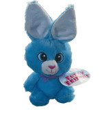 FUZZY FRIENDS Plush Stuffed Blue Bunny, Animal Soft Toy NEW Easter 8” - £12.60 GBP