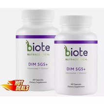 2 Pack Biote Nutraceuticals - DIM SGS + - Hormone + Detox (60 Capsules) - $57.00