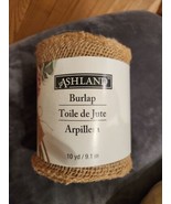 Burlap Ribbon Spool 10 Yards x 5 1/2 Inches ASHLAND Wedding Gift Wrap Cr... - $13.37 CAD
