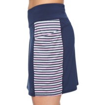 NWT Ladies BELYN KEY Navy Blue Diamond Side Panel Knit GOLF SKORT XS XL & XXL image 2