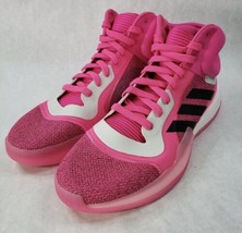 Adidas Marquee Boost Men&#39;s Basketball Shoes Pink NBA G28776 Size 14 1/2 Cancer - £70.60 GBP