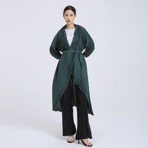 2021 Autumn New Miyak Pleated Women trench coat Fashion Solid  loose large size  - £206.42 GBP