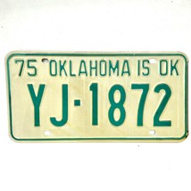 1975 United States Oklahoma Oklahoma County Passenger License Plate YJ-1872 - £14.70 GBP