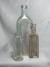 Vtg Mixed Lot Of 3 Pharmaceutical Spice Extract Apothecary Glass Bottles - £23.88 GBP