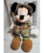 Mickey Mouse Safari Plush Walt Disney World  9” Explorer With Binoculars - £17.37 GBP