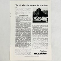 Vintage 1959 Panagra Pan America Grace Airways Airlines Print Ad Machu P... - $7.57