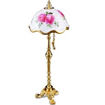 Pink Rose Floor Lamp 1.888/3 Reutter Pull Chain DOLLHOUSE Miniature - $53.18