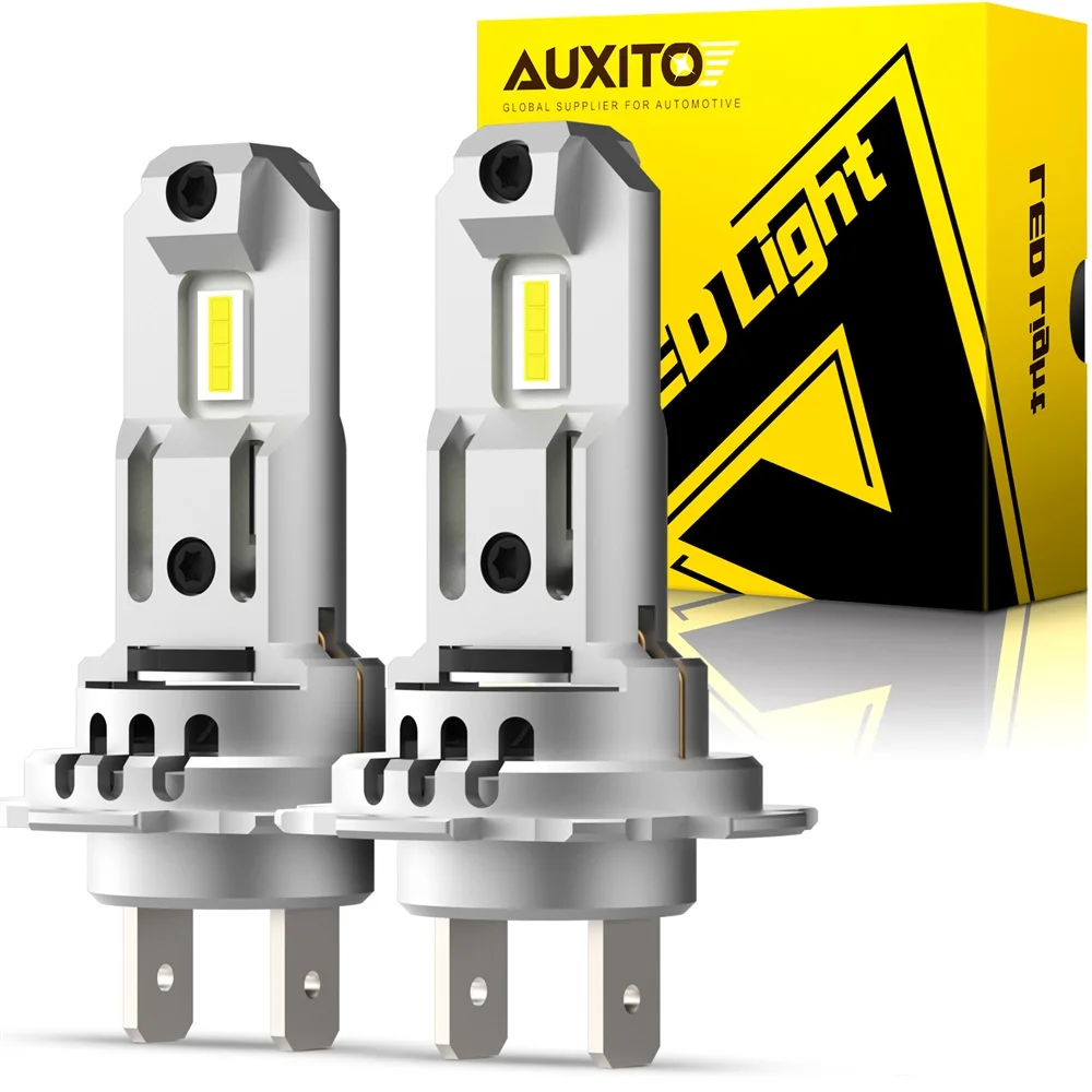 AUXITO 2x H7 Led Car Headlight Bulb 60W 6500K White Turbo Fan Wireless 18000LM D - £178.18 GBP