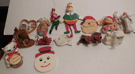 Excellent Lot of 15 Vintage Christmas Ornaments - £15.44 GBP