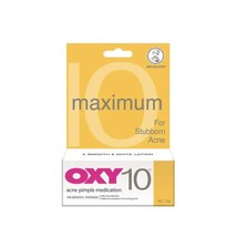 OXY 10 Acne Pimple Medication Maximum Stubborn Acne 10g x 2 Bags FREE SHIPPING - £104.37 GBP