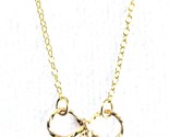 USA Fatto By Philippe 14KT Gold Filled Argento Sterling 925 16 &quot; Mini Bow - £11.75 GBP