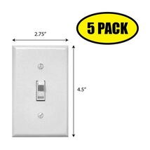 5 PACK - 4.5" x 2.75" FAKE LIGHT SWITCH Sticker Decal Humor Funny Gift V... - $6.53