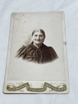 Antique Cabinet Card Photograph Older Woman JB Wilson Chicago KG JD - $184.34 MXN