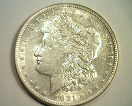 1921-S Morgan Silver Dollar Lamination Reverse About Uncirculated Au Original - £76.18 GBP