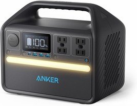Anker 535 Portable Power Station 512Wh Outdoor Solar Generator 500W 9Port Charge - £604.98 GBP