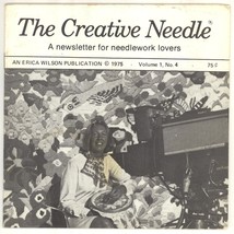 The Creative Needle Erica Wilson magazine 1975 needlework embroidery vintage cra - £11.22 GBP