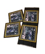 Nascar Rusty Wallace #2  Fabric Panel cotton  Spring Industries yellow - $10.93 CAD
