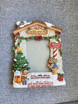 Vtg 1998 FIGI Santa &amp; Me Resin Christmas Photo Frame North Pole - Fits 3.5 x 5 - £23.19 GBP