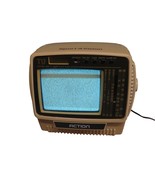 Vintage 1993 Action Sport-A-Vision ACN-3508 4.5” B/W Portable TV AM/FM R... - $49.45
