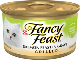 Fancy Feast Grilled Wet Cat Food Salmon Feast in Wet Cat Food Gravy - (Pack of 2 - £22.25 GBP