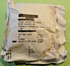 NEW SEALED M13A2 Gas Mask Filter NSN:4240-00-165-5026 Replacement Filter... - €25,42 EUR