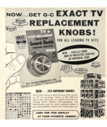 1960 General Electric TV Channel Knobs Advertisement Vintage Electronics... - $363.77 MXN